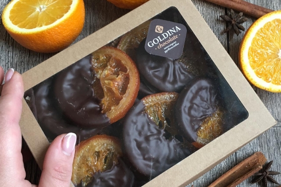 Апельсины в шоколаде